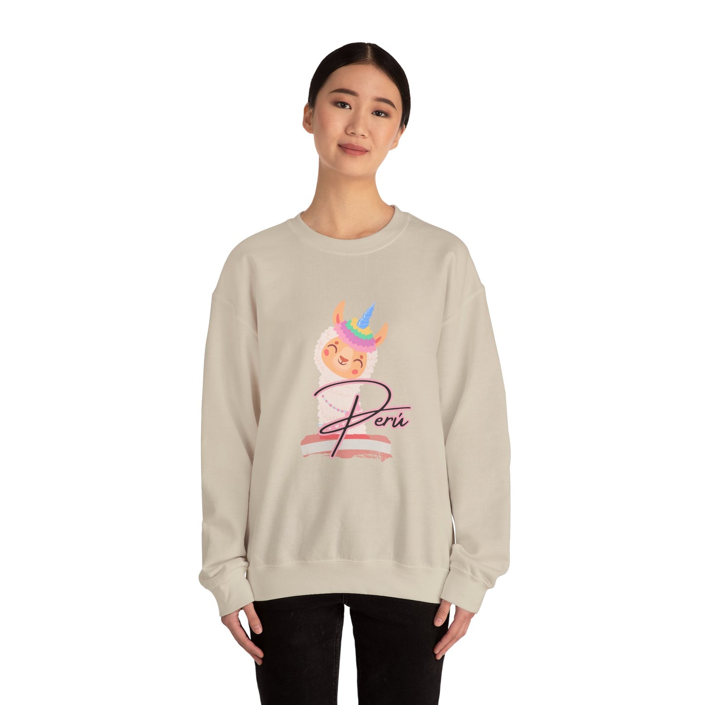 Best Peruvian Unisex Sweatshirt "Llama Unicorn"