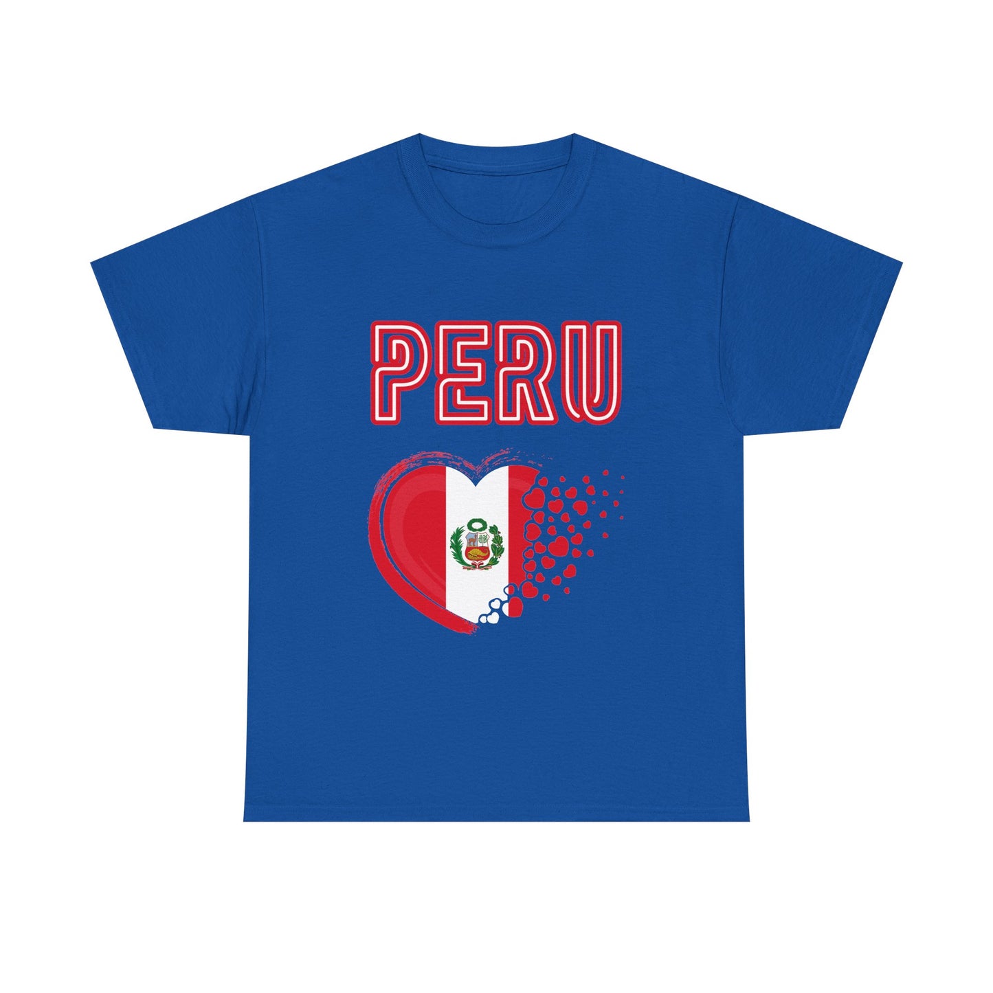Best Peru Heart Flag T-Shirt - Peruvian Pride Tee