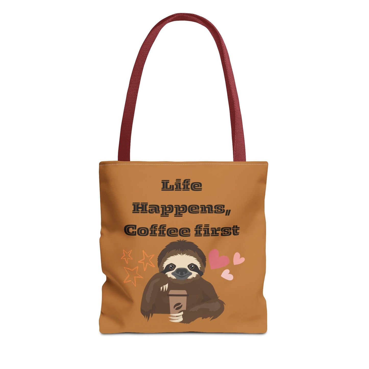 Best Coffee Tote Bag "Life Happens, Coffee First"