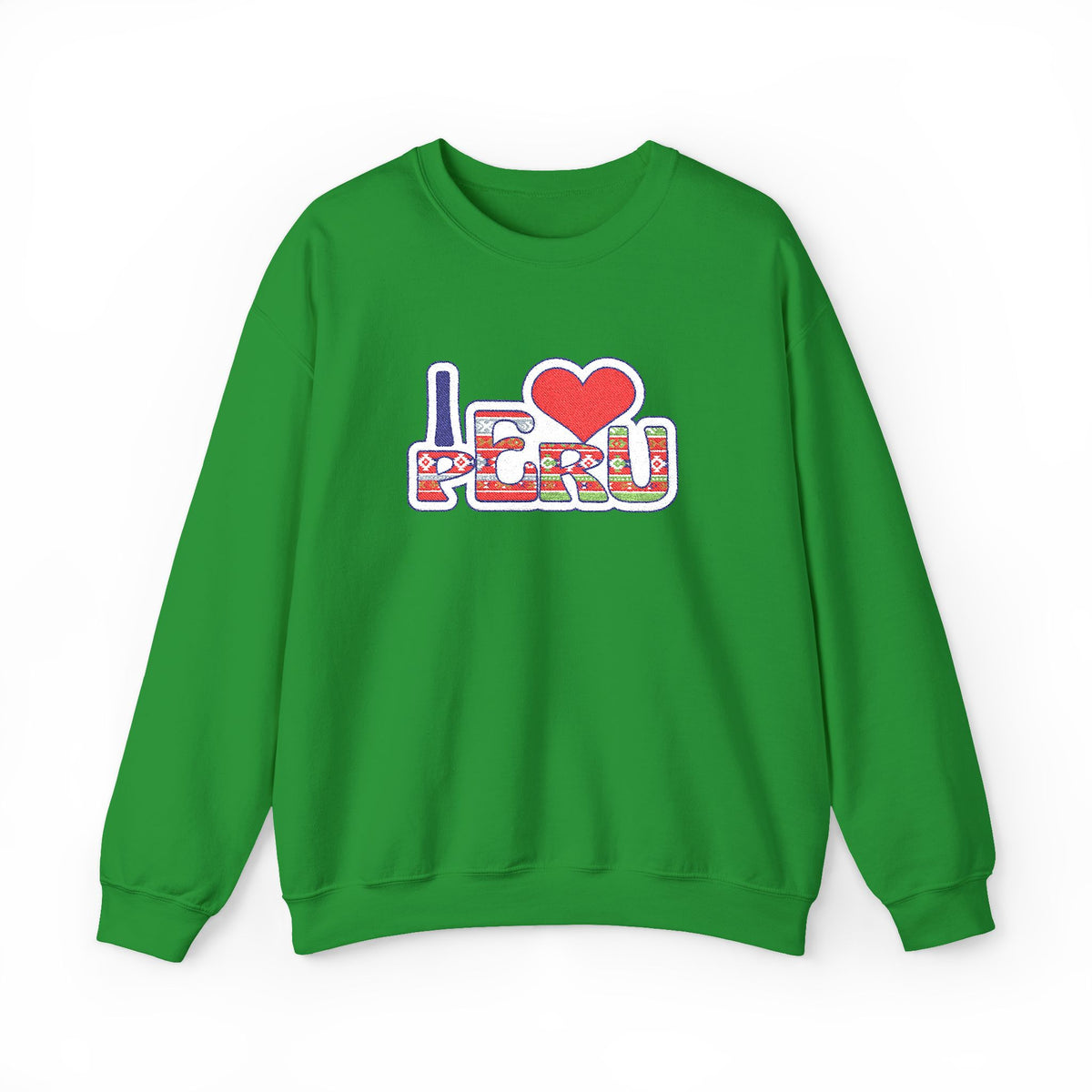Best I Love Peru Embroidered Sweatshirt USA