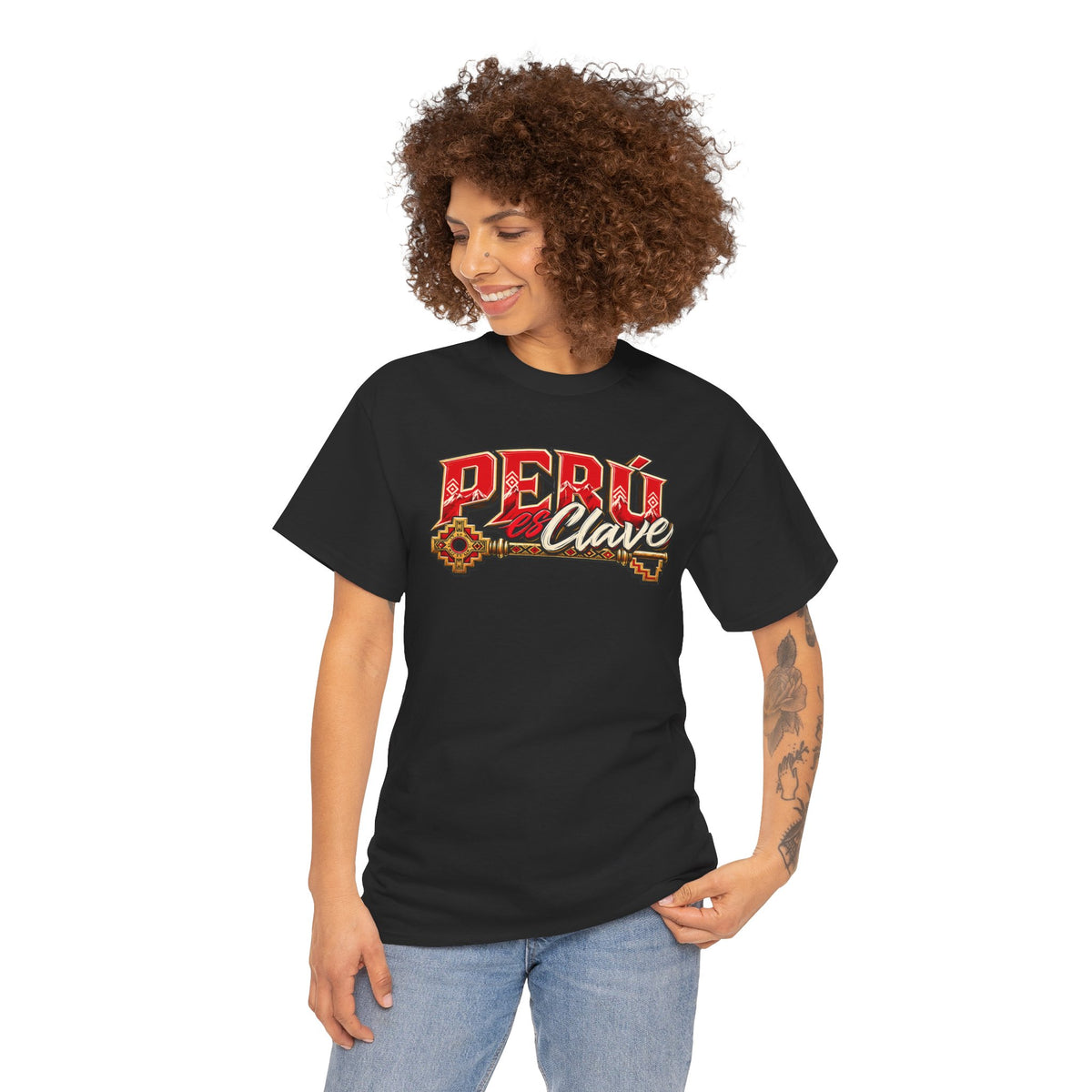 Best Perú es Clave T-Shirt - Gold Key & Andes Peruvian Tee