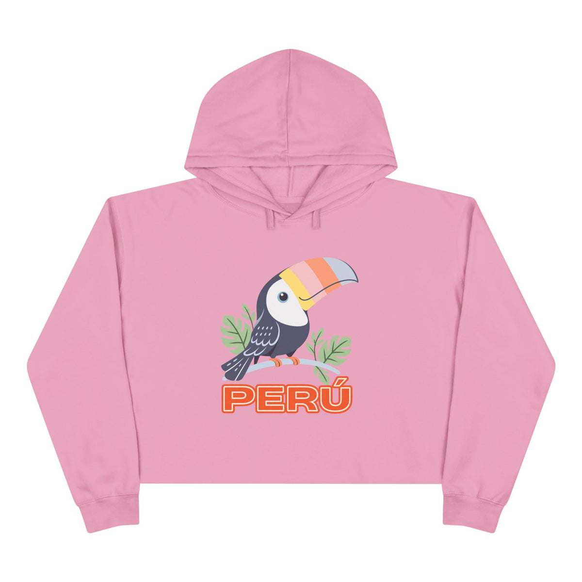 Best Pastel Toucan Peru Crop Hoodie - Cute Amazon Bird Gift