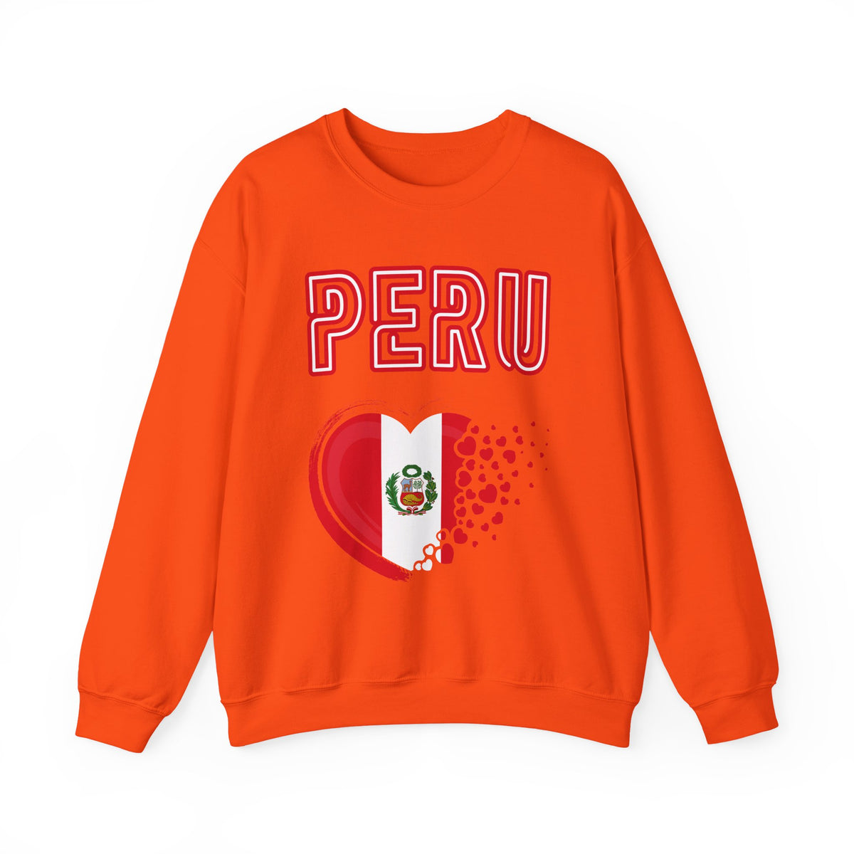 Best Peru Heart Flag Sweatshirt - Crewneck