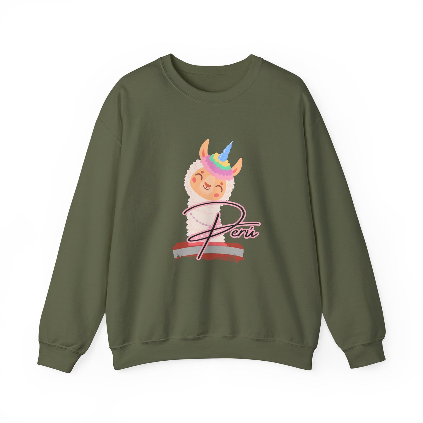 Best Peruvian Unisex Sweatshirt "Llama Unicorn"