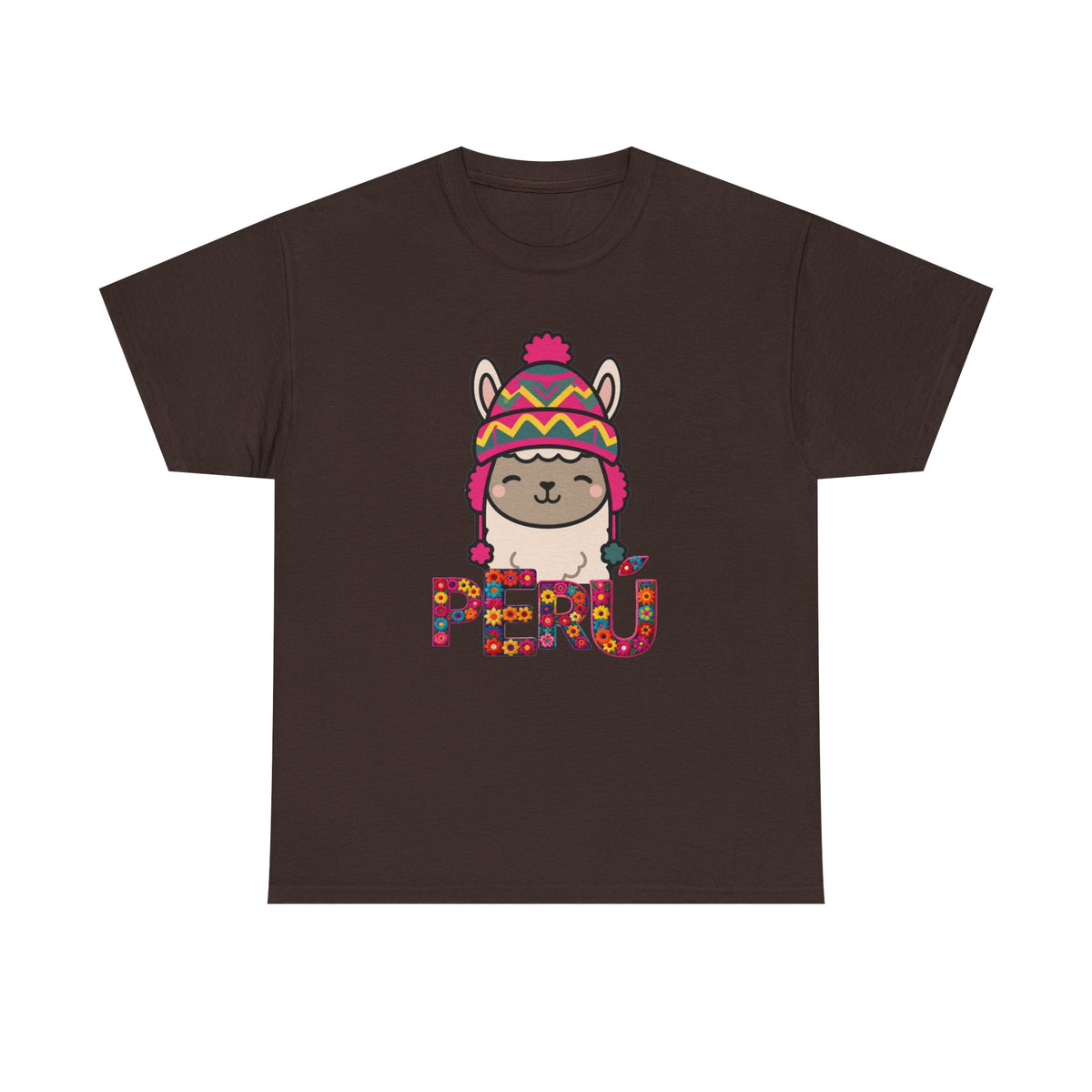 Best Peru Chullo Llama T-Shirt USA Unisex Andean Pride Tee