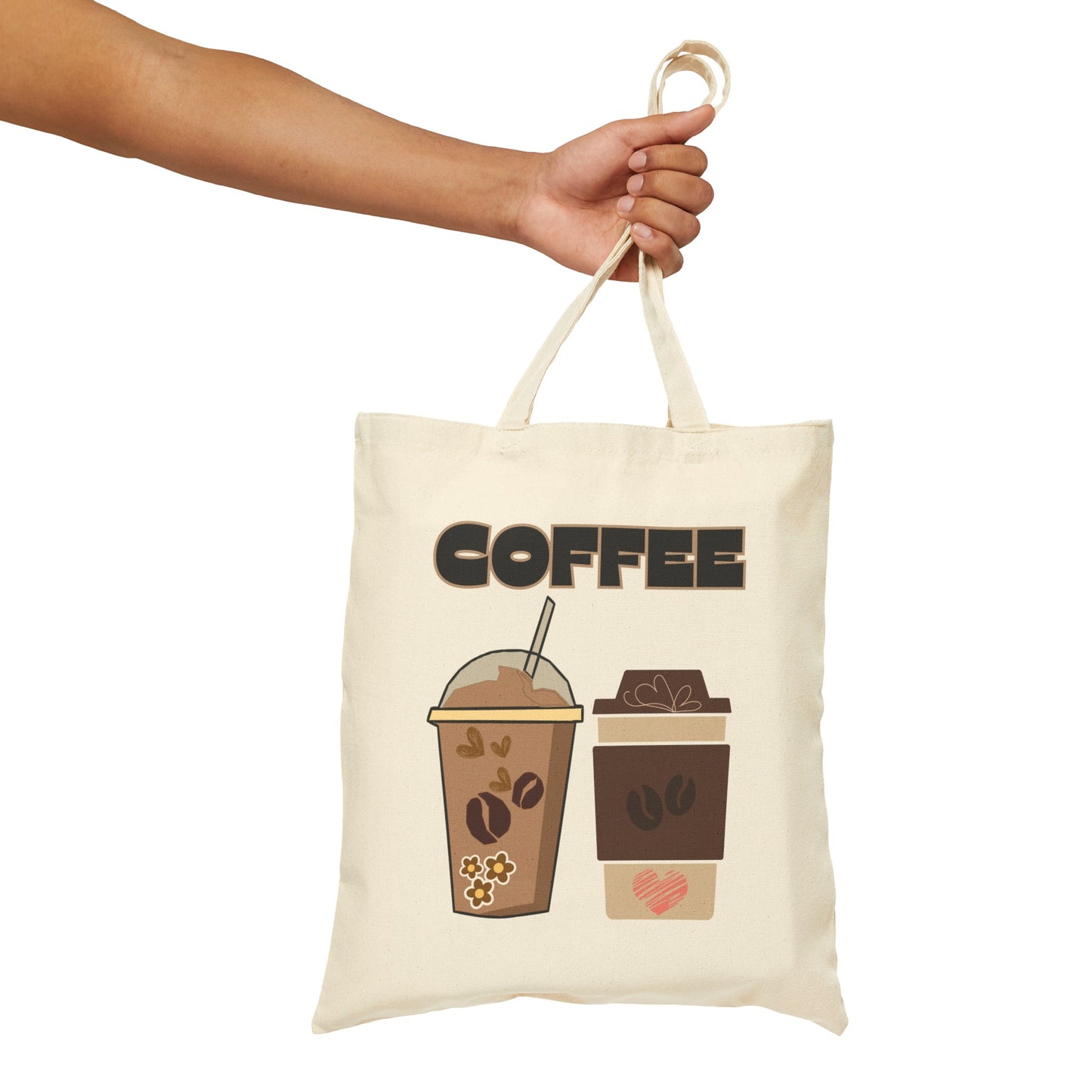 Best coffee Cotton Canvas Tote Bag "COFFEE"