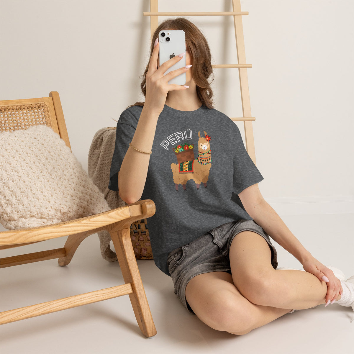 Best Peru Llama T-Shirt USA Unisex Andean Llama Pride Tee