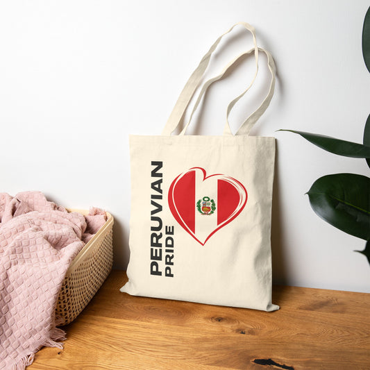 Best Peruvian Canvas Tote Bag "Peru Pride"
