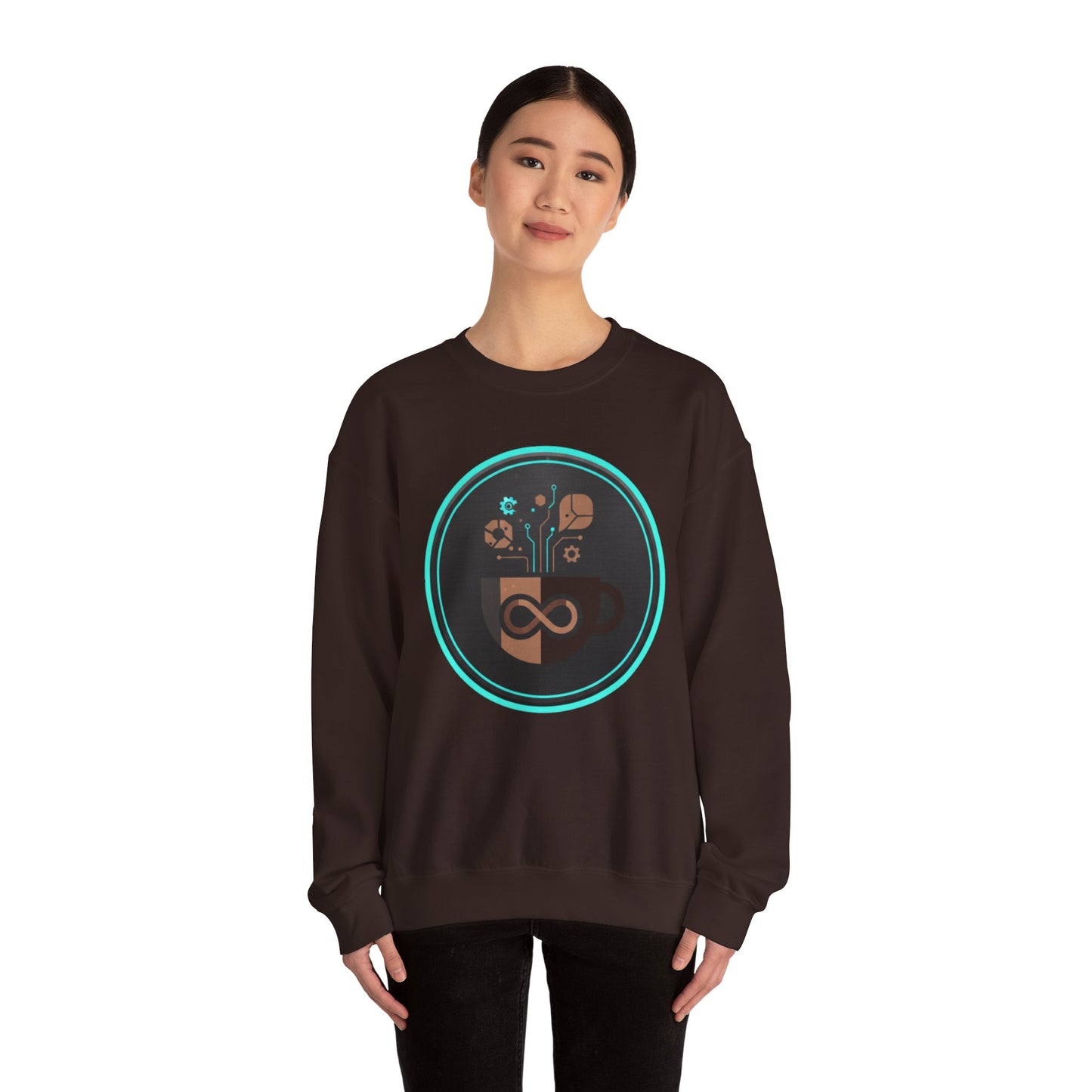 ♻️☕ Eco-Tech Coffee Infinity Sweatshirt USA | Sustainable Unisex Coffee Sweater