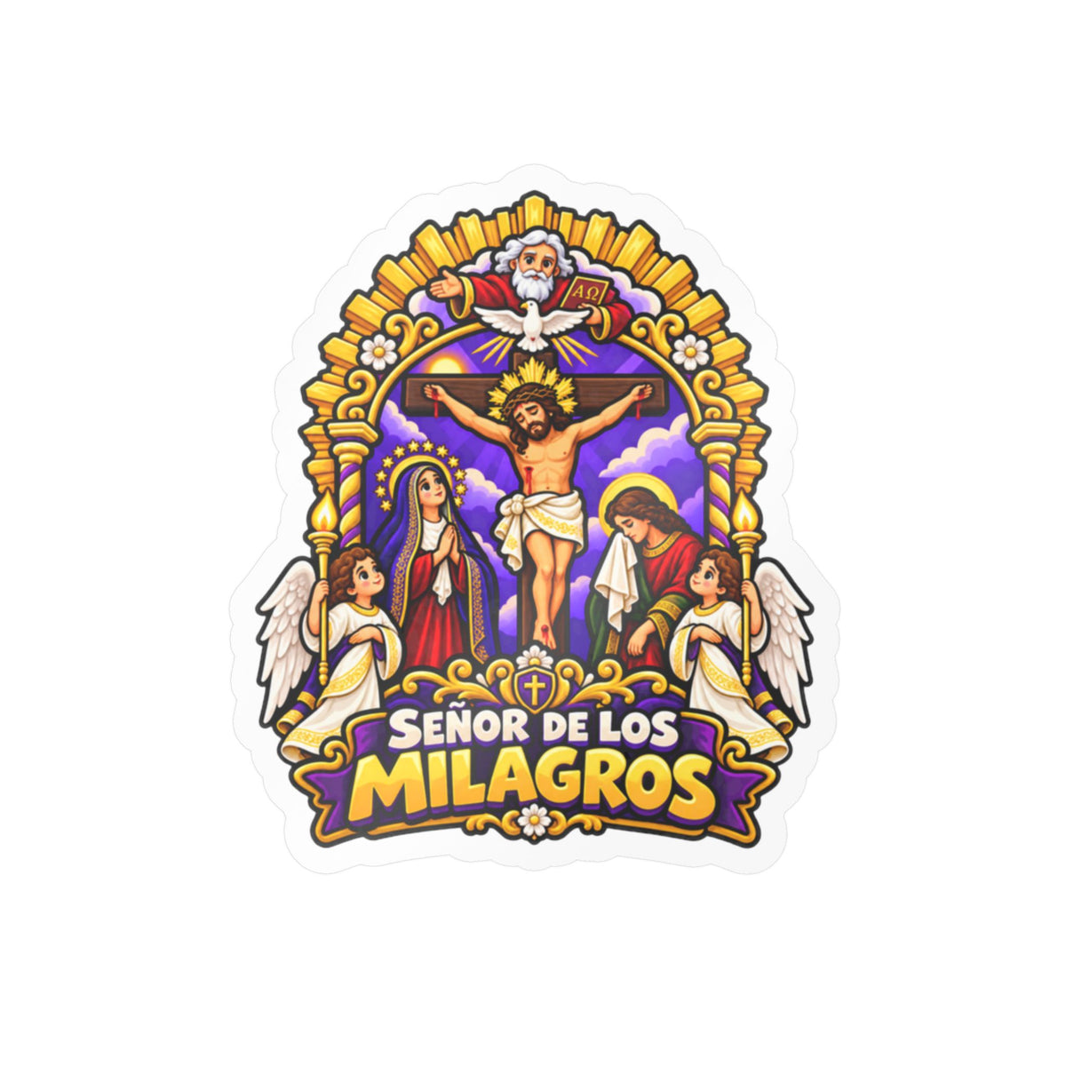 Best Señor de los Milagros Sticker - Mes Morado Decal Gift