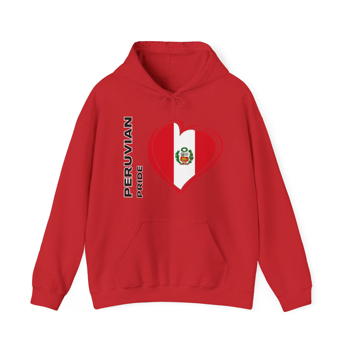 Best Peruvian Pride Hoodie - Peru Flag Heart Gift, Unisex