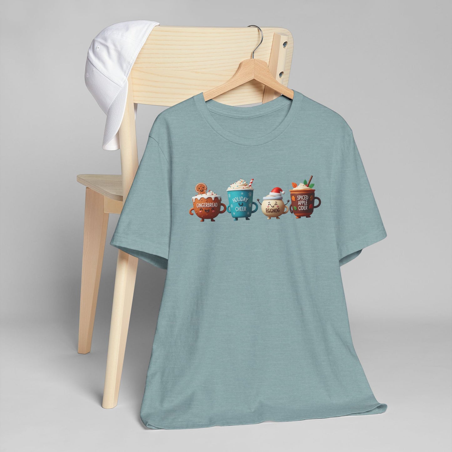 🍪☕ Gingerbread & Holiday Cheer T-Shirt USA | Festive Coffee Tee