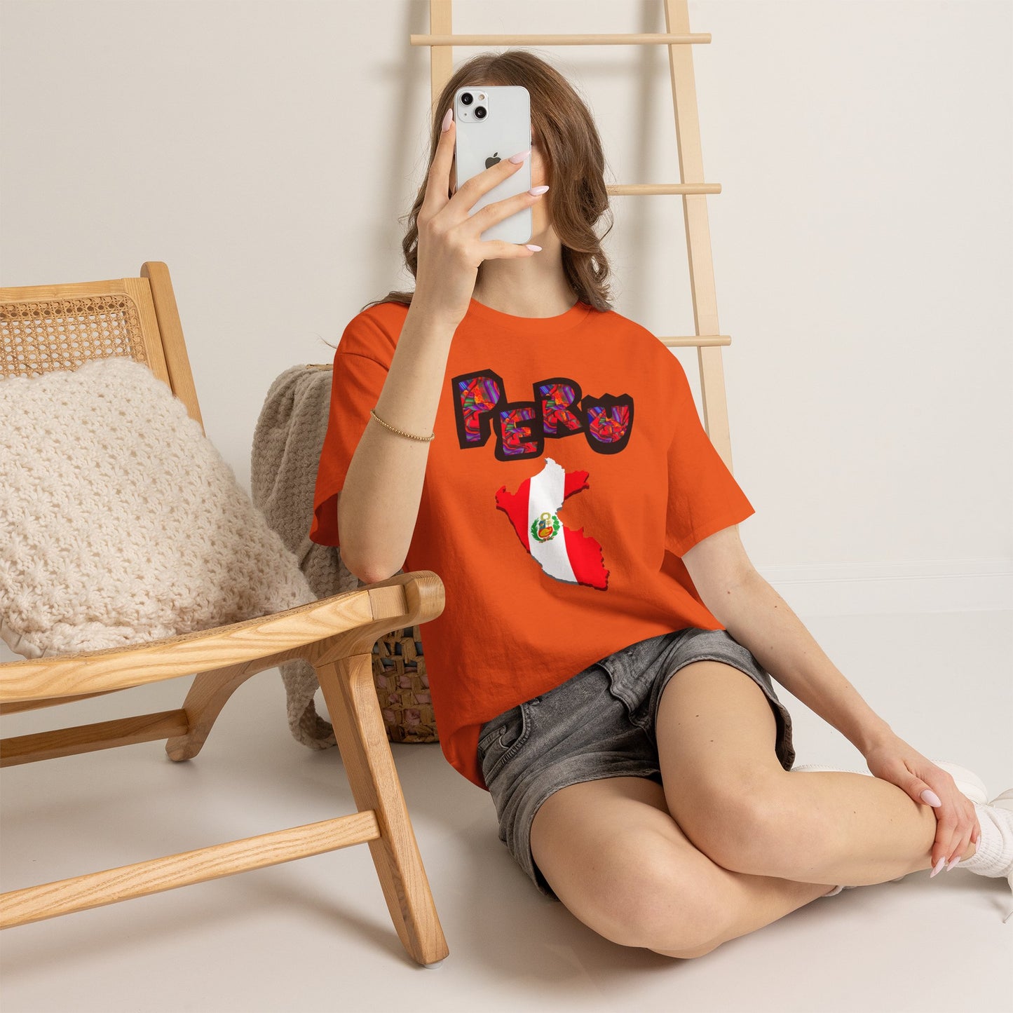 Best Peruvian T-shirt USA Unisex | Peru Map Flag Tee