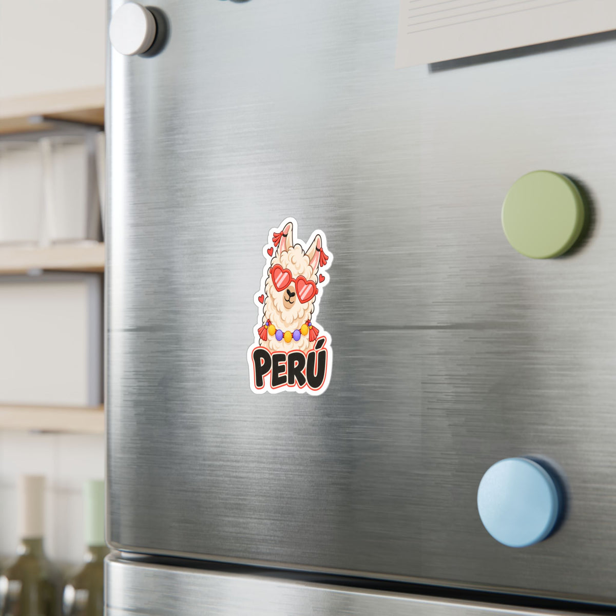 Best Cool Llama Peru Sticker - Heart Sunglasses Llama Decal
