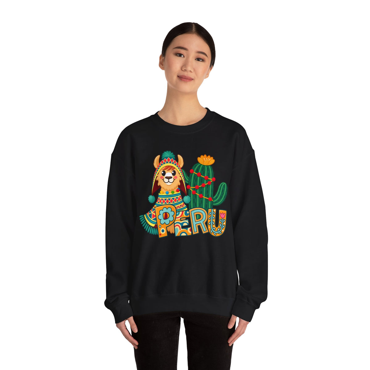Best Peru Llama Sweatshirt - Cozy Peruvian Crewneck Gift