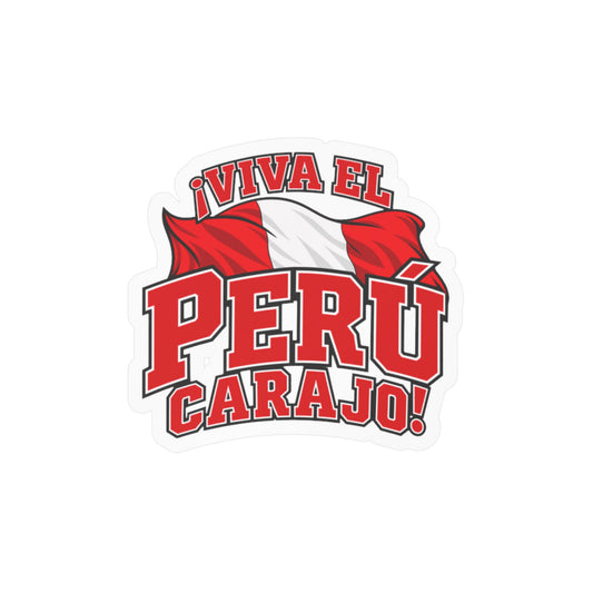 Best Viva el Perú Carajo Sticker - Peru Flag Pride Decal