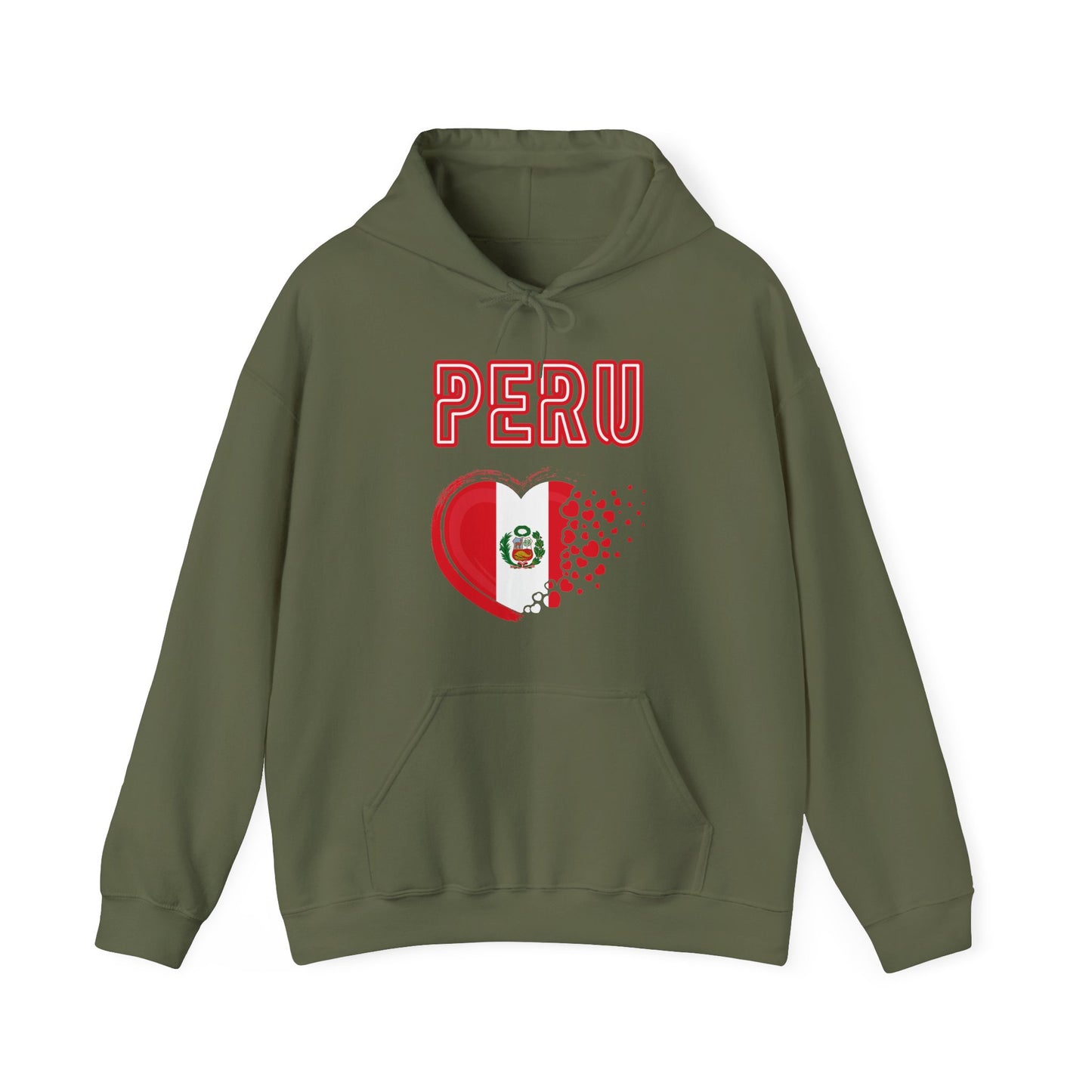 Best Peru Heart Flag Hoodie - Peruvian Pullover