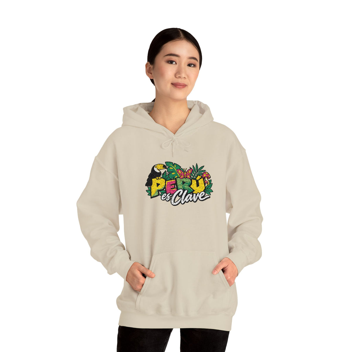 Best Perú es Clave Embroidered Hoodie - Amazon Toucan Gift
