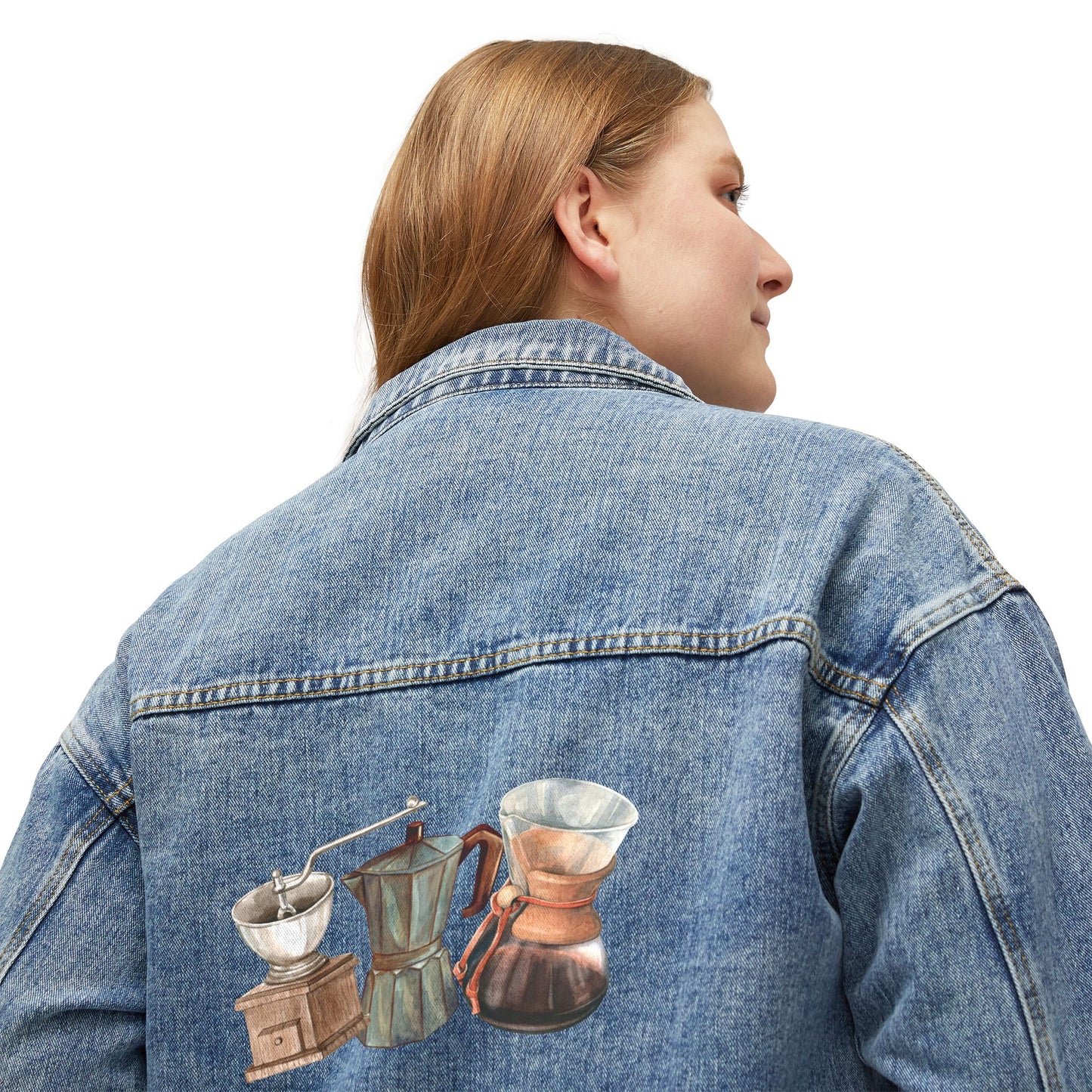 Best Women's Denim Coffee Jacket for the Coffee Brewing Aficionado: Barista Chic