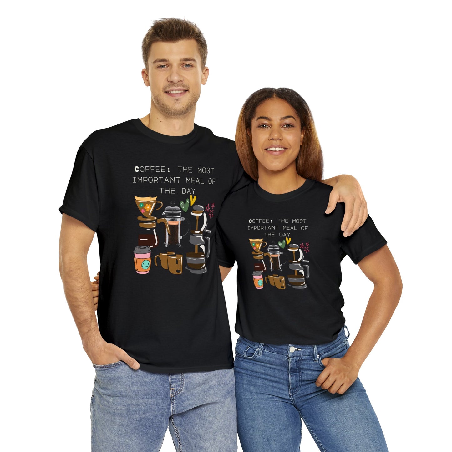 Best Unisex Coffee T-Shirt "Coffee: the most important meal of the day"