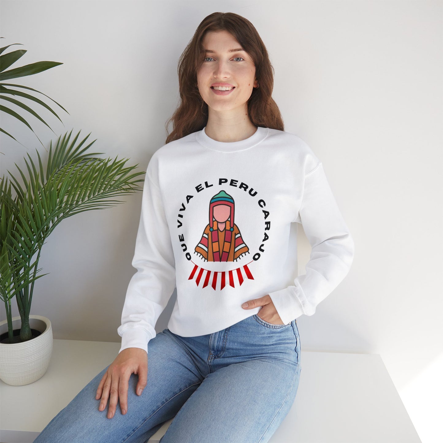 Best Peruvian Unisex Sweatshirt "Que Viva El PERU Carajo"