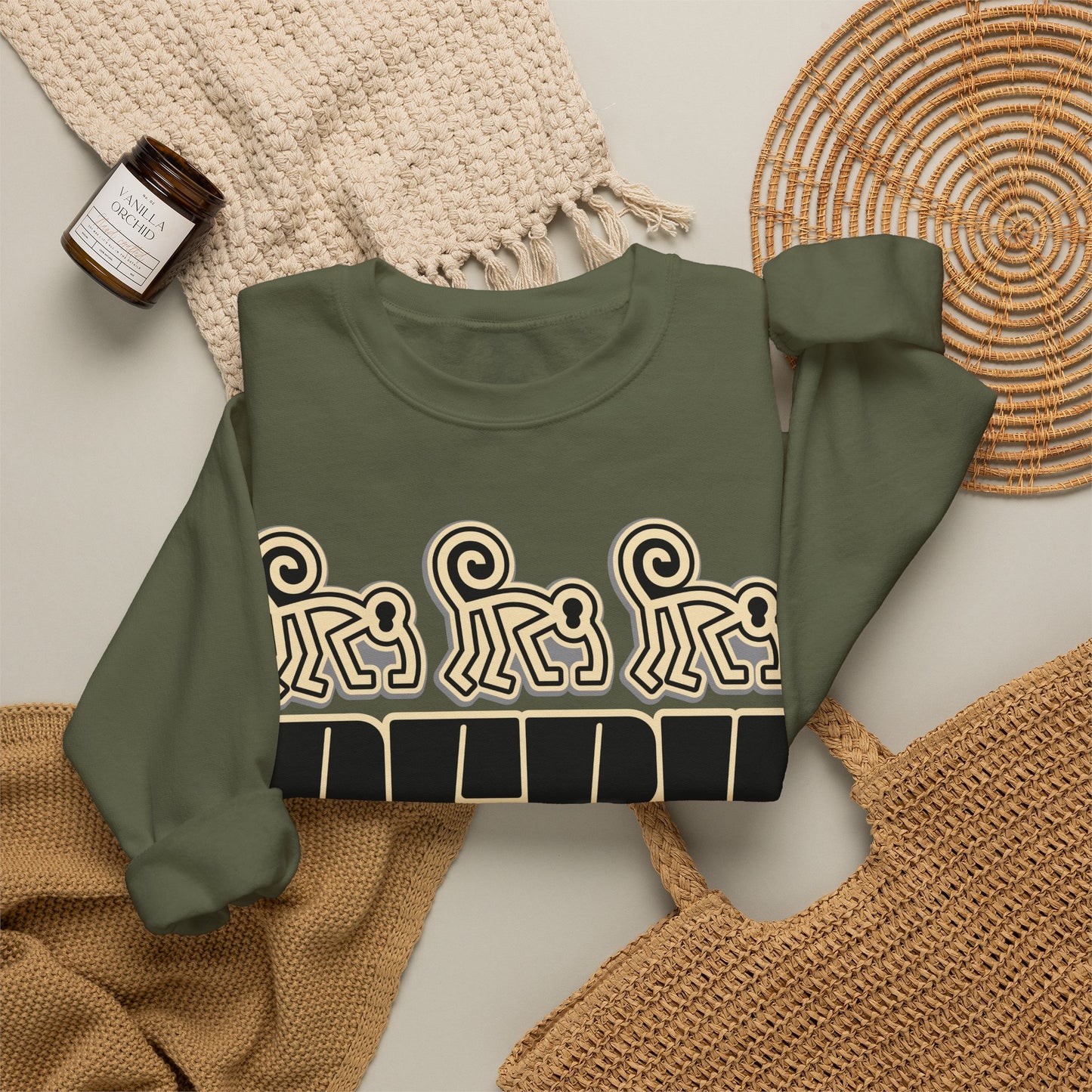 Best Peru Nazca Monkey Sweatshirt - Peruvian Crewneck