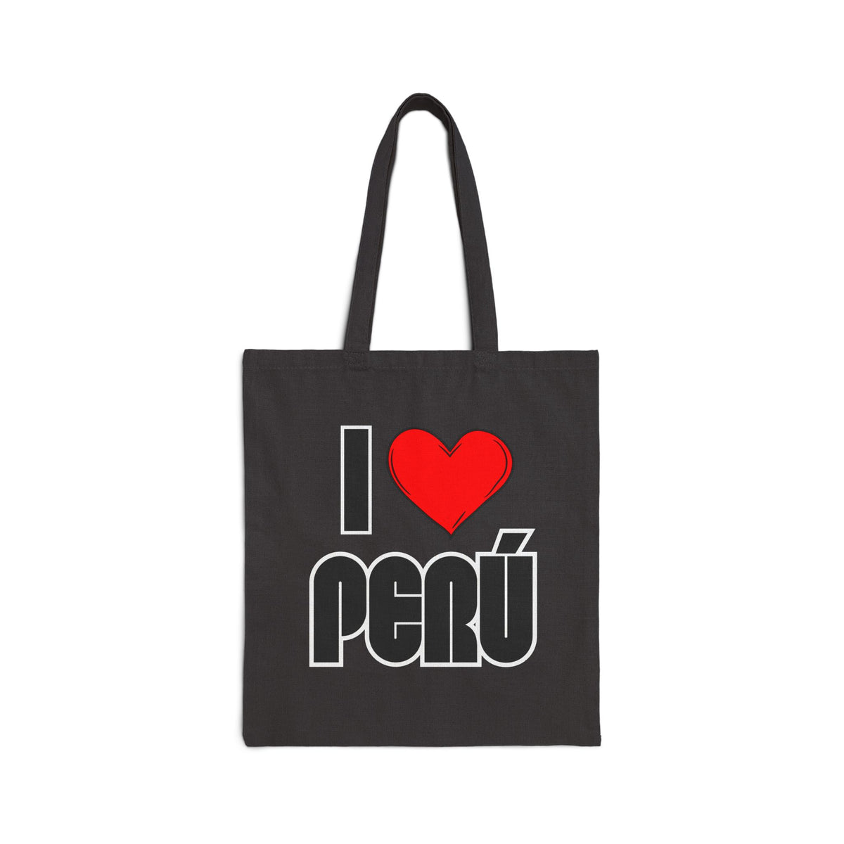Best Peruvian Canvas Tote Bag "I Love Peru"