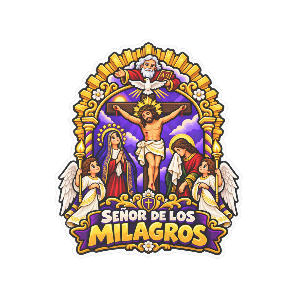 Best Señor de los Milagros Sticker - Mes Morado Decal Gift
