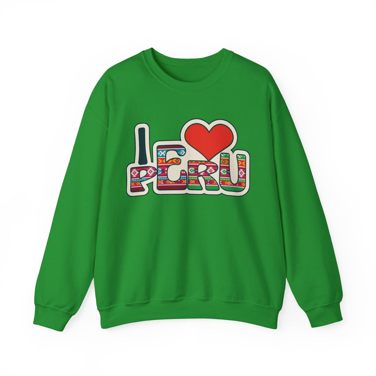Best I Love Peru Sweatshirt - Andean Textile Crewneck Gift