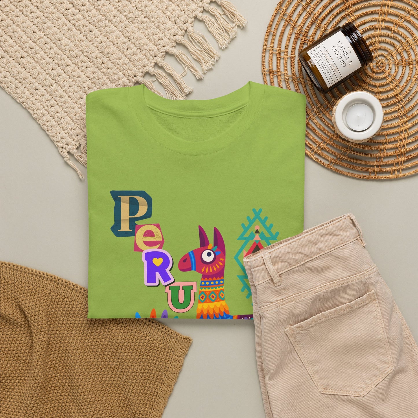 Best Peruvian Llama T-Shirt USA Colorful Peru Pride Unisex Tee