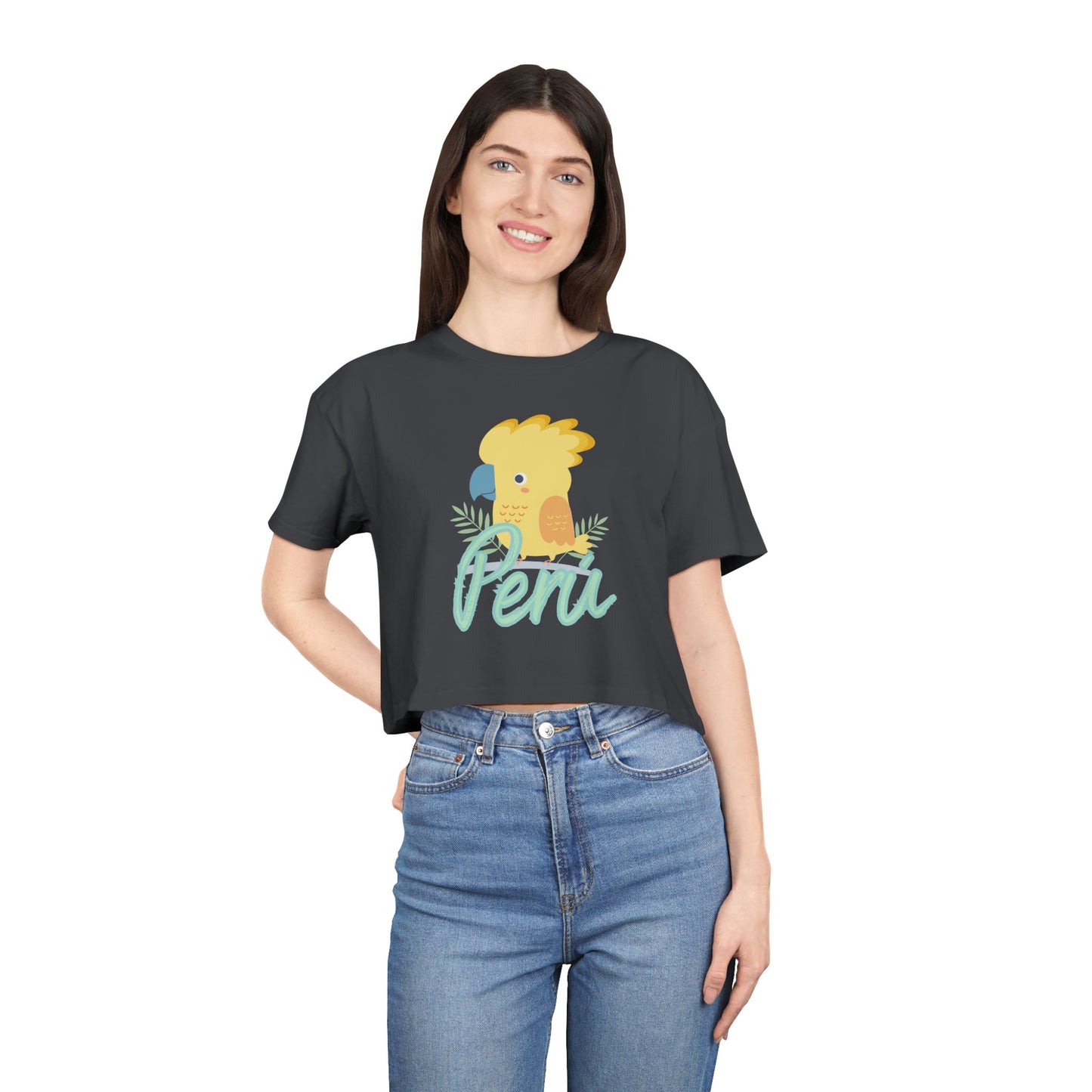 Best Peru Cockatoo Crop Top | Peruvian Gift USA