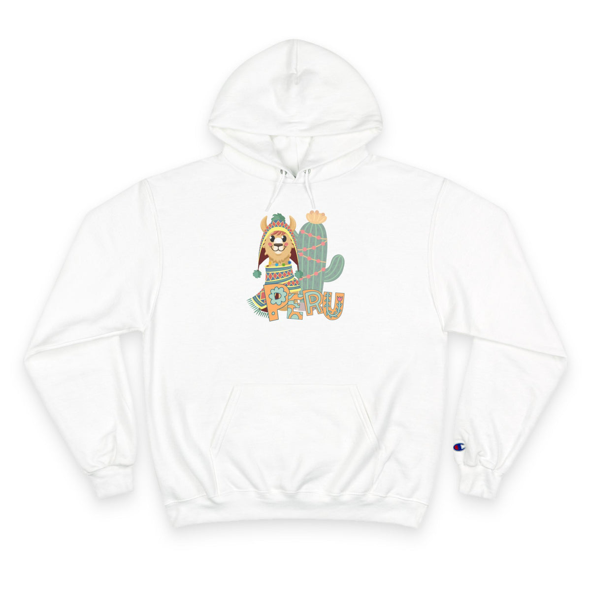 Best Peru Llama Cactus Champion Hoodie USA