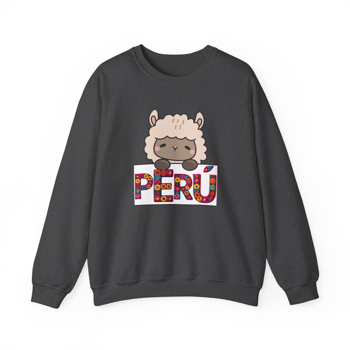 Best Cute Alpaca Peru Sweatshirt - Kawaii Floral Crewneck