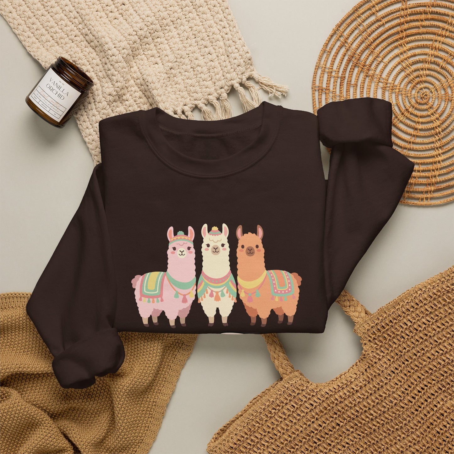 Best Peru Three Llamas Sweatshirt - Peruvian Crewneck
