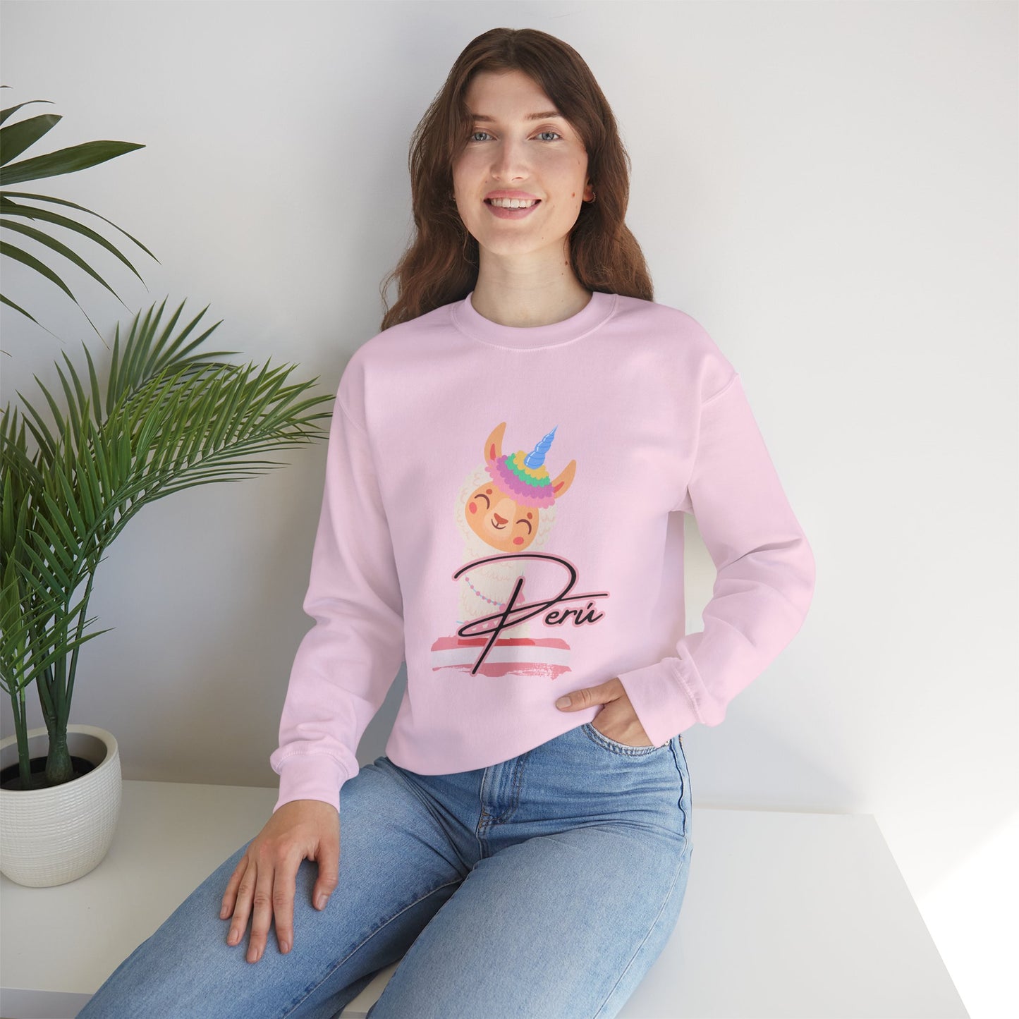 Best Unisex Sweatshirt Peruvian Inspired "Llama Unicorn"