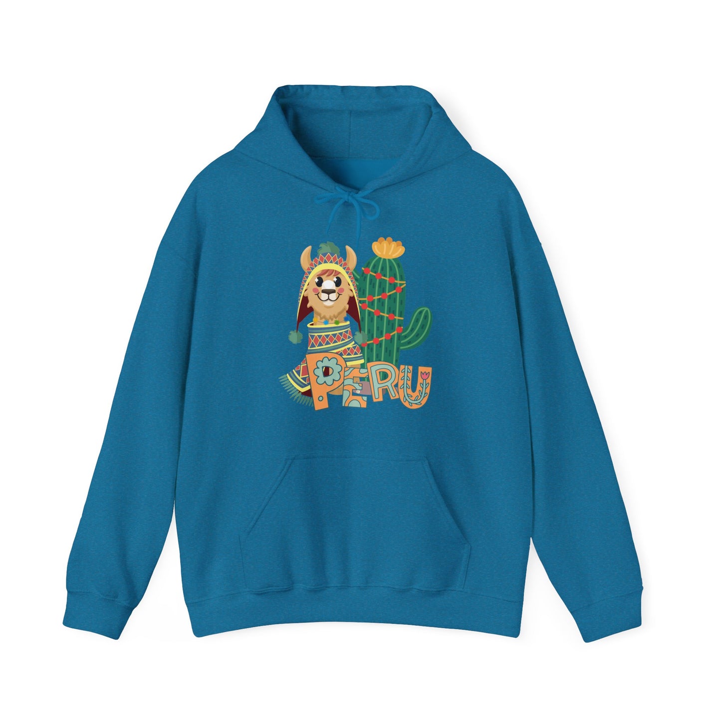 Best Peru Llama Cactus Hoodie - Peruvian Pullover