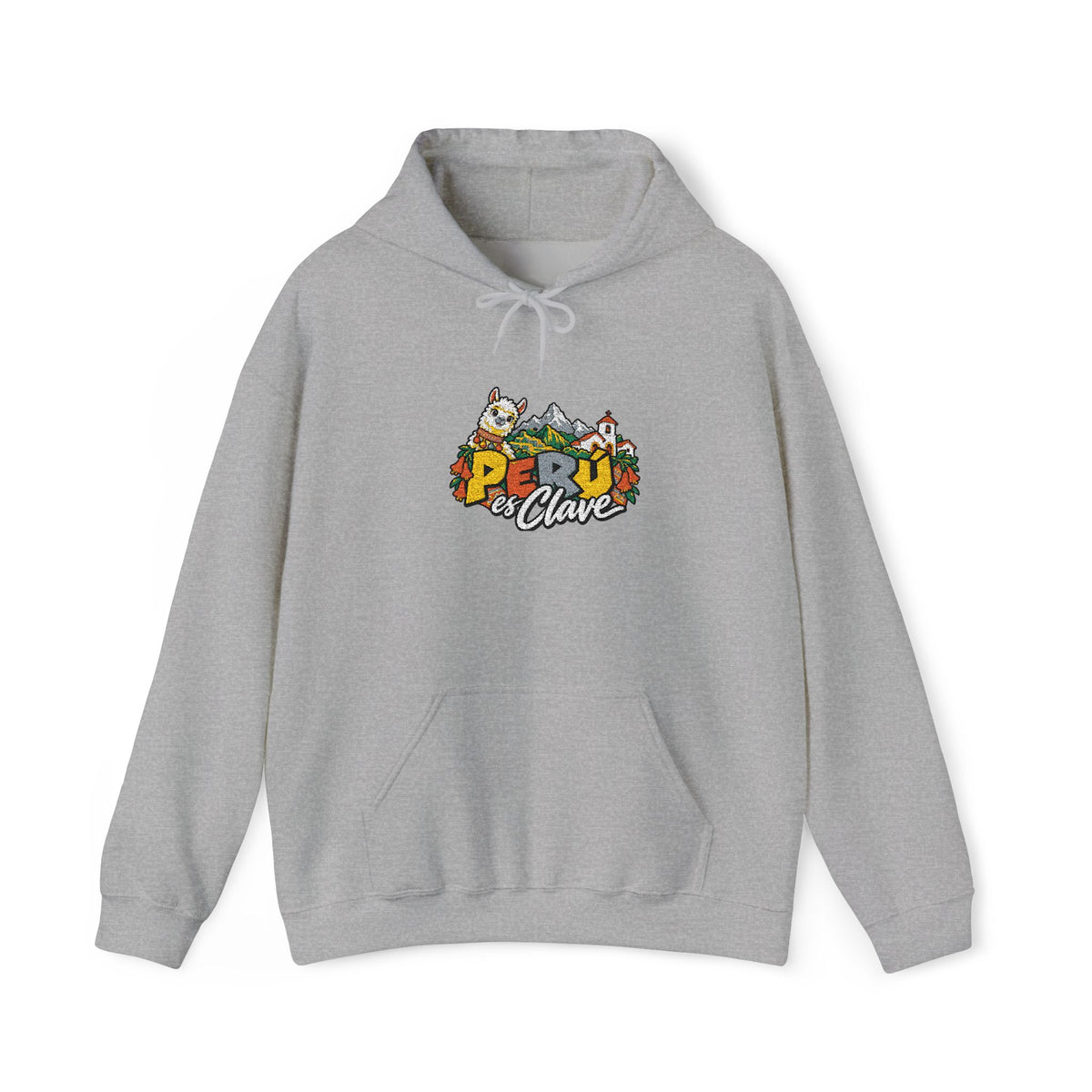 Best Perú es Clave Embroidered Hoodie - Alpaca & Andes Gift
