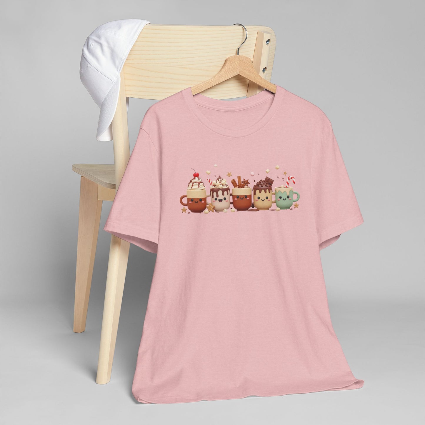 🍫☕ Cute Holiday Cocoa Mugs T-Shirt USA | Festive Coffee Tee
