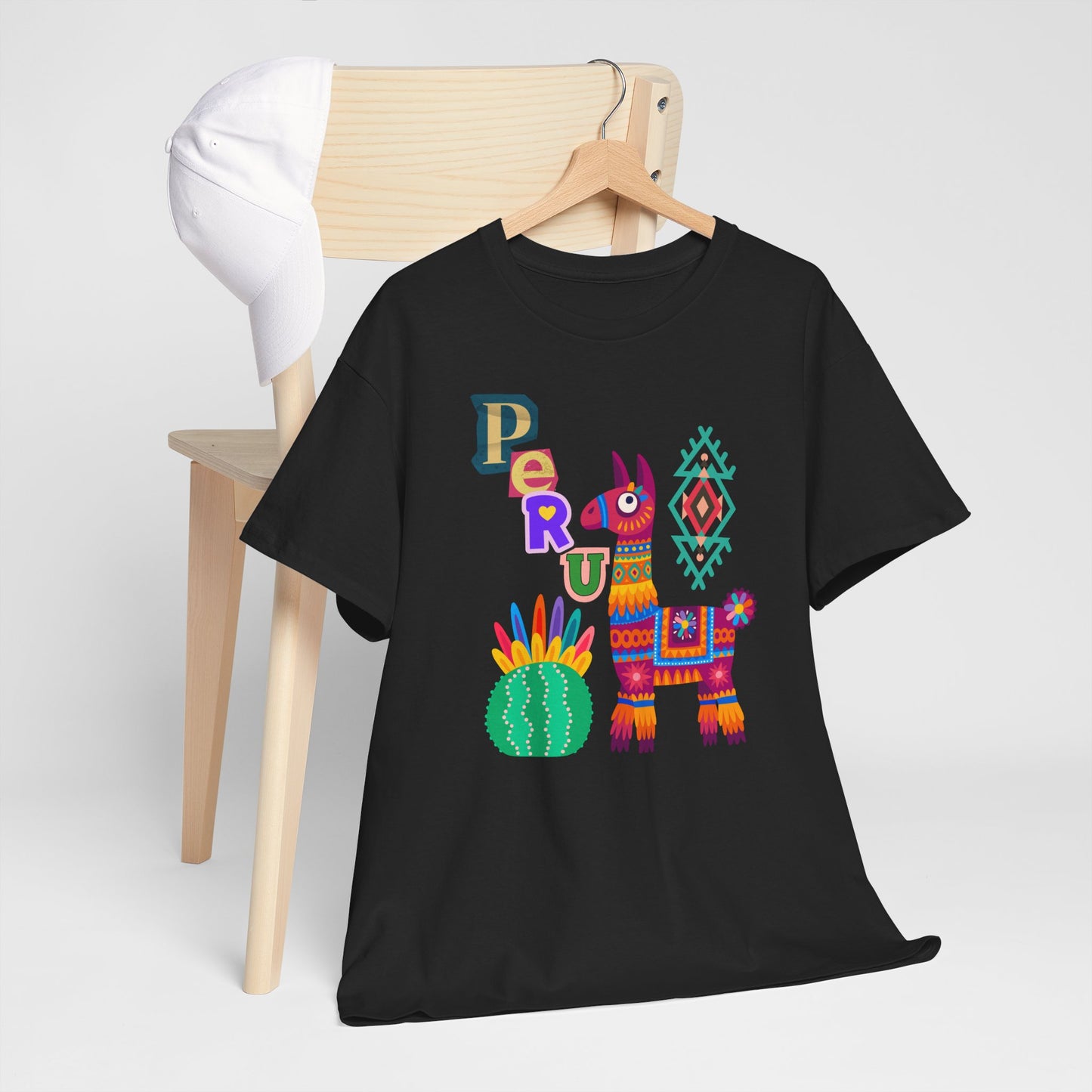 Best Peruvian Llama T-Shirt USA Colorful Peru Pride Unisex Tee