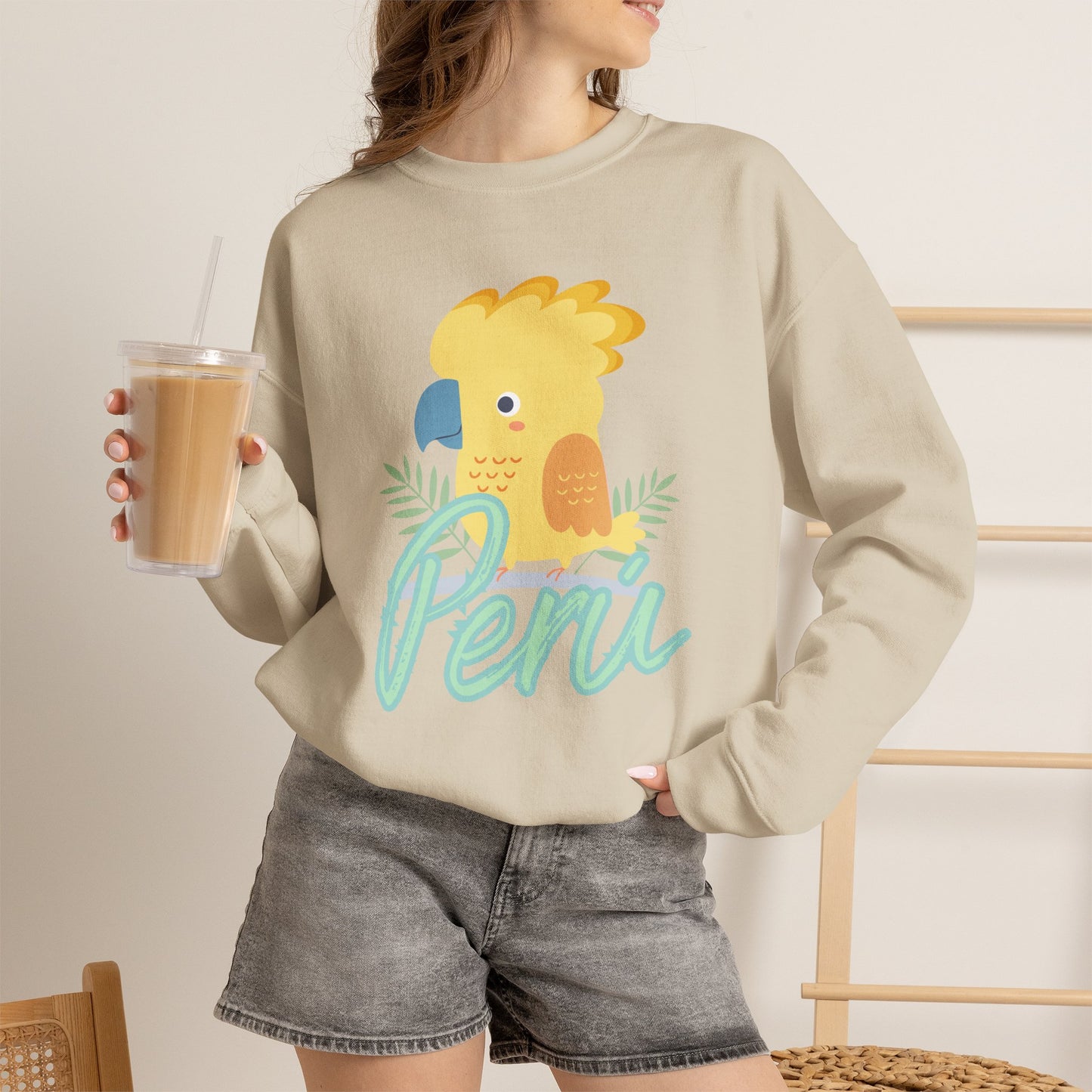 Best Peruvian Unisex Sweatshirt "Gallito de las Rocas"