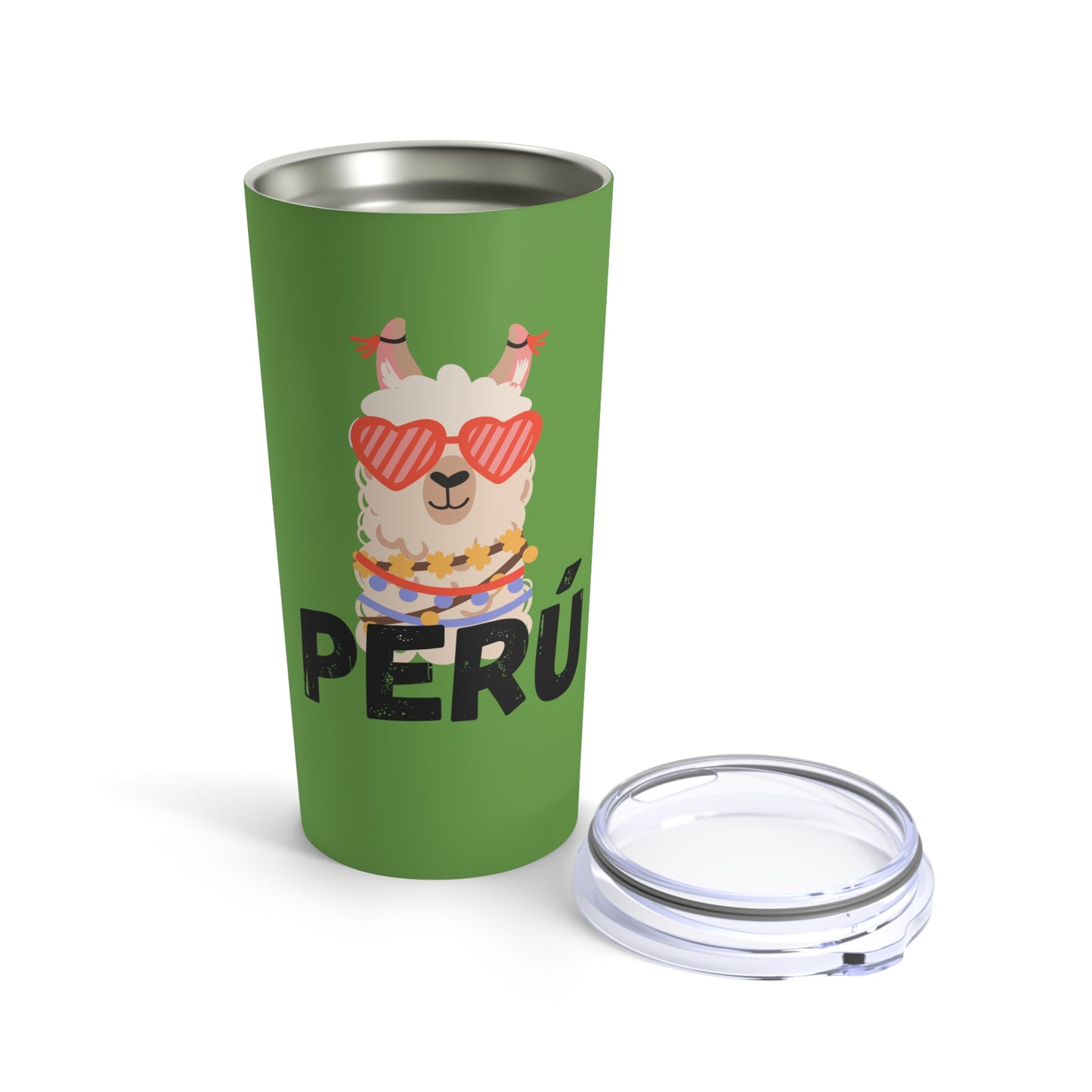 Best Peruvian Coffee Tumbler 20oz "Llama Heart"