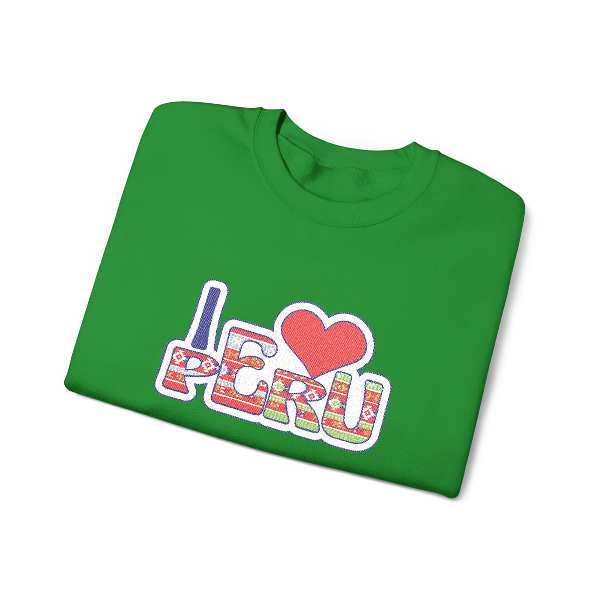 Best I Love Peru Embroidered Sweatshirt USA