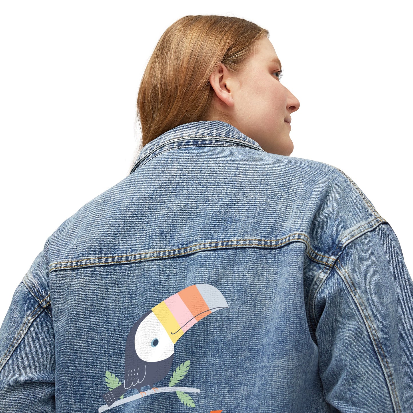 Peruvian Women's Denim Jacket "Tucan Peru"