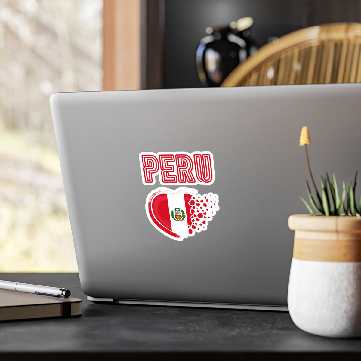 Best Peru Heart Flag Sticker - Vinyl Decal