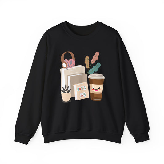 Best Unisex Coffee Sweatshirt for Triple-Threat Enthusiasts: Caffeine, Pages & Playlist