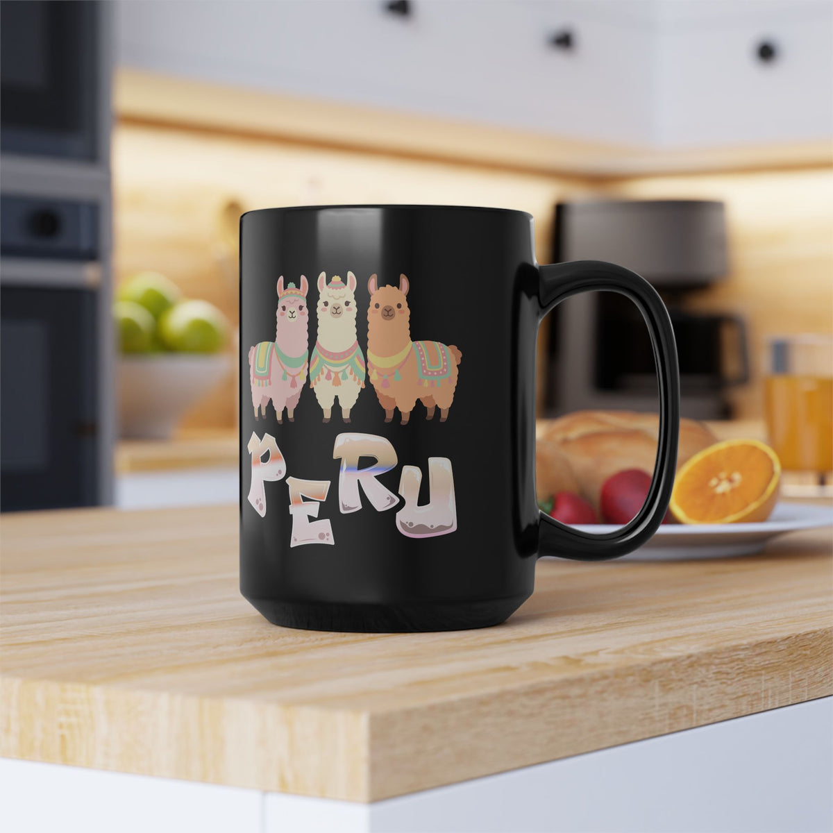 Best Peru Three Llamas Coffee Mug - Black