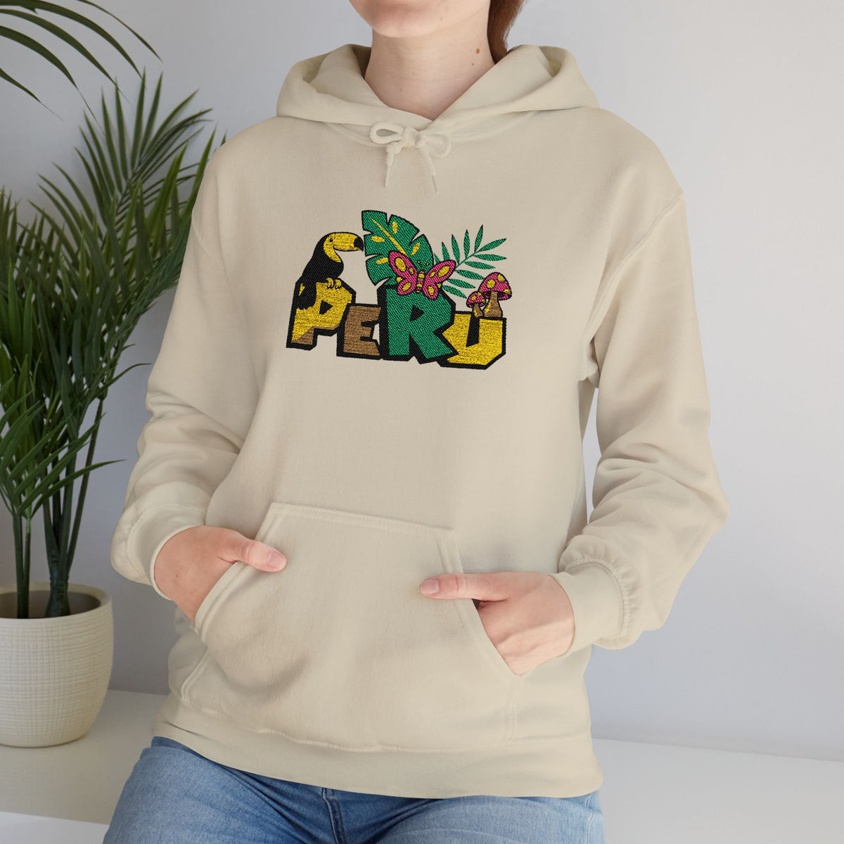 Best Peru Jungle Hoodie - Embroidered Toucan Amazon Gift