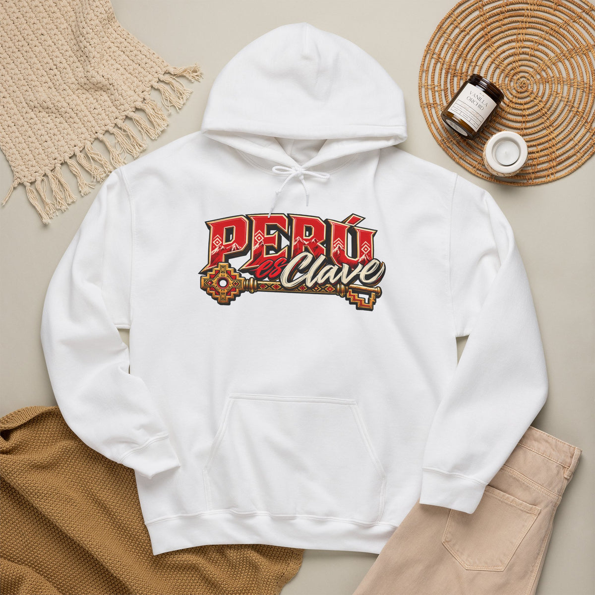 Best Perú es Clave Hoodie - Gold Key & Andes Design Gift