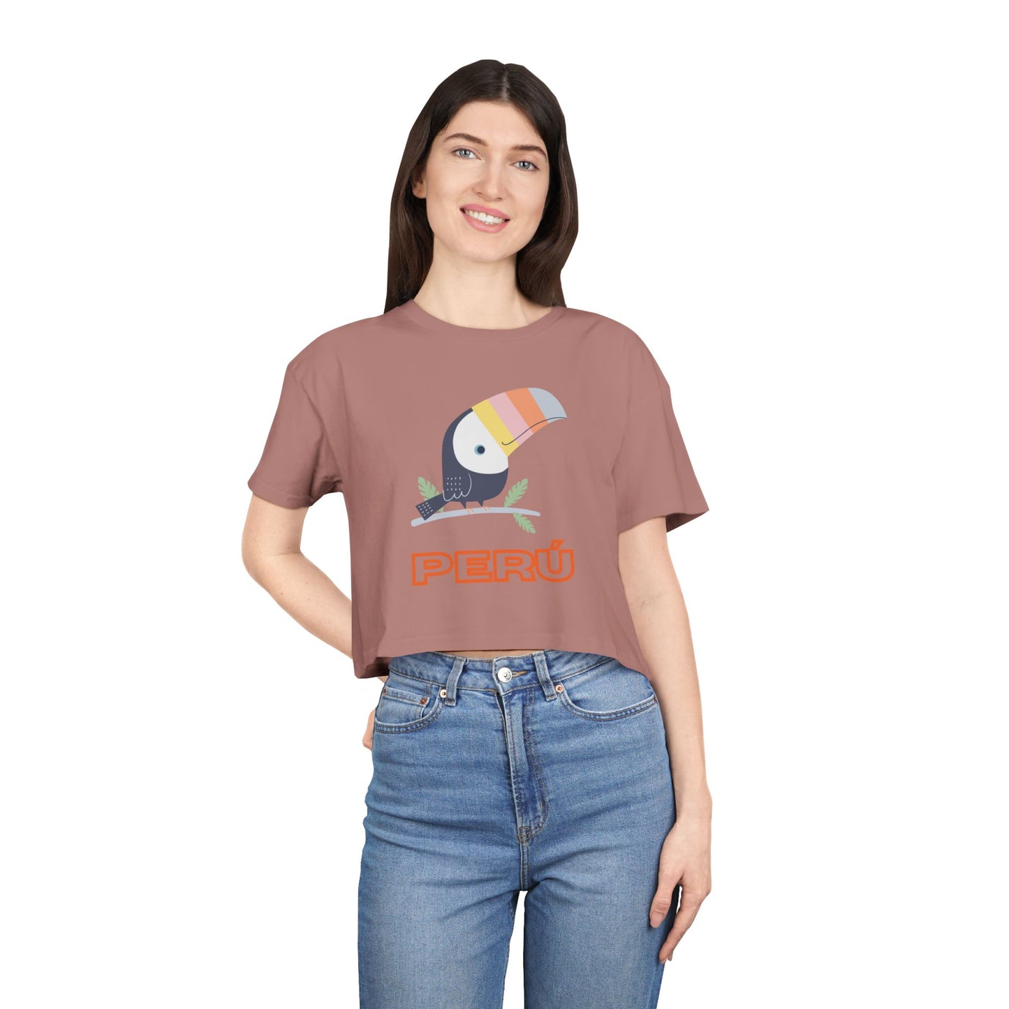 Best Peru Toucan Crop Top Bold Design | Peruvian Gift USA