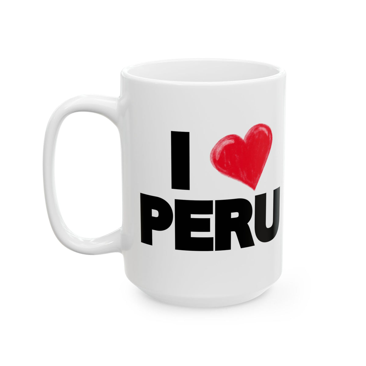 Best Peruvian Ceramic Coffee Mug "I Love Peru"